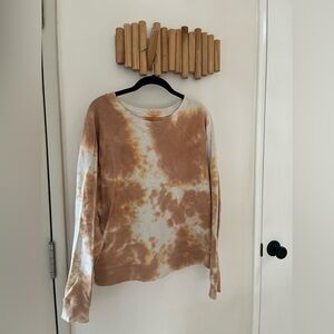 MATE The Label Organic Terry Tie-Dye Crew Neck Sweatshirt